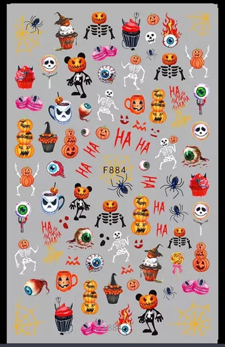 Sticker Halloween - Angelina Nail Supply NYC