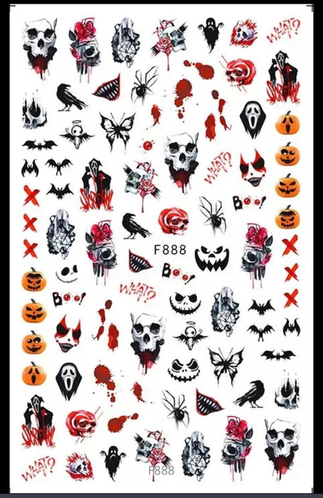 Sticker Halloween - Angelina Nail Supply NYC