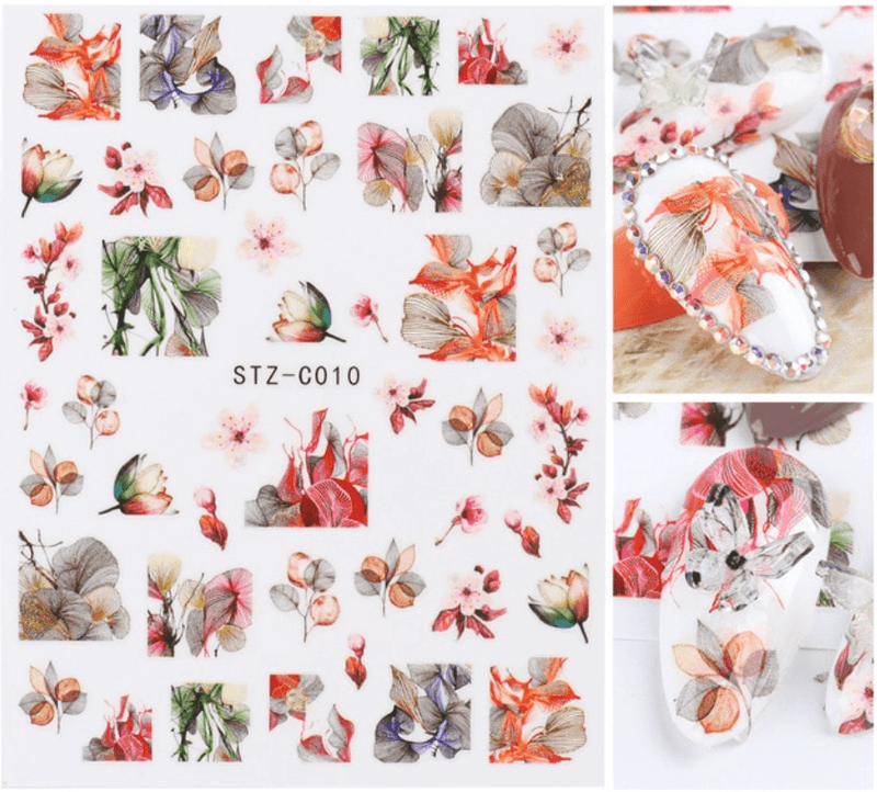 Sticker Leaf & Flower - Angelina Nail Supply NYC