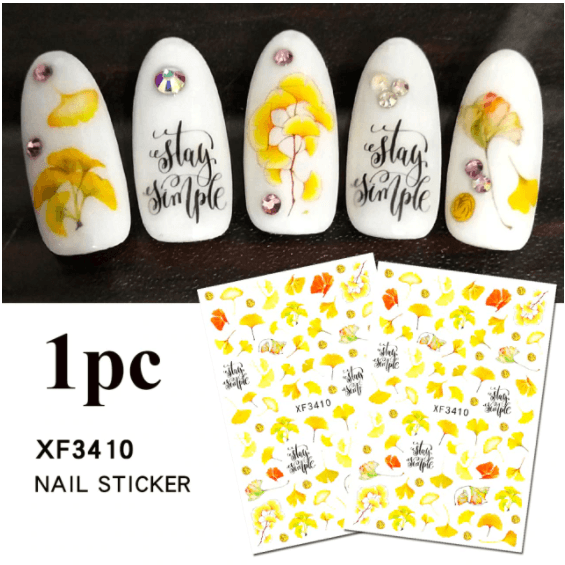 Sticker Leaf & Flower - Angelina Nail Supply NYC