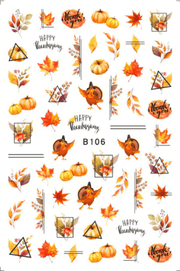 Sticker Thanksgiving - Angelina Nail Supply NYC