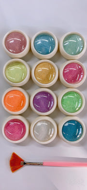 Sugar Powder (pack/12 colors) - Angelina Nail Supply NYC