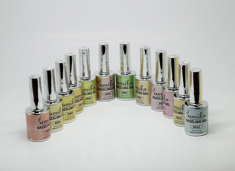 Sumika Dazzling Gel (Set 12 pcs) - Angelina Nail Supply NYC