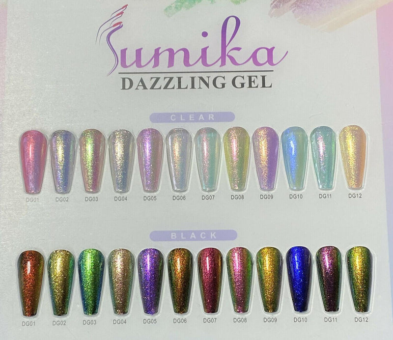 Sumika Dazzling Gel (Set 12 pcs) - Angelina Nail Supply NYC