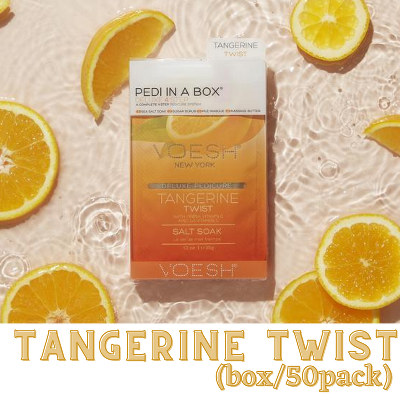 Voesh - Pedi in a Box 4 Steps Tangerine Twist (box/50pcs)