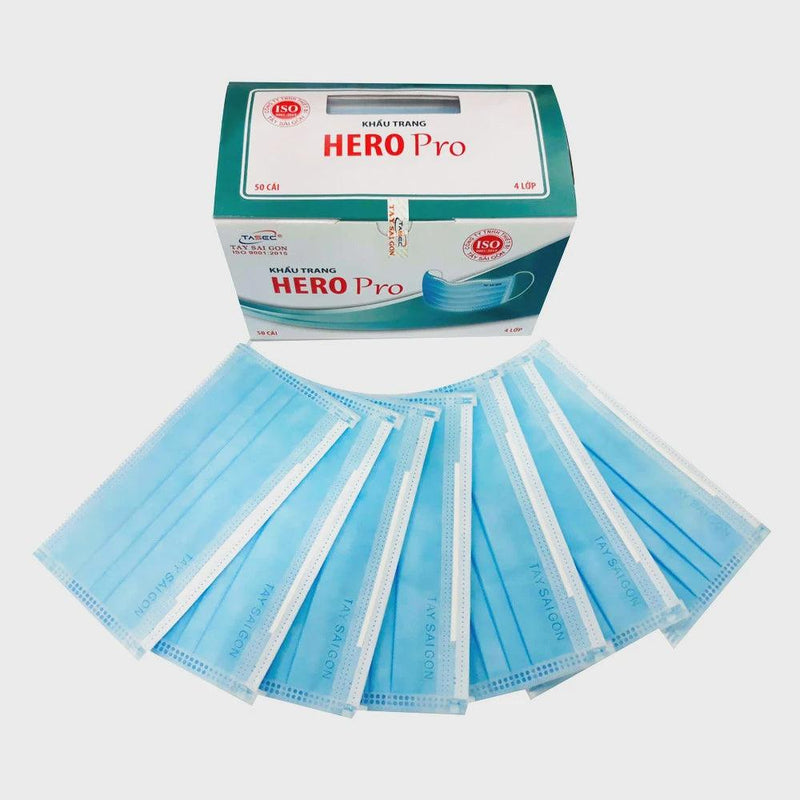 TSG Hero Pro Face Mask - Case/50boxes/2500pcs - Angelina Nail Supply NYC