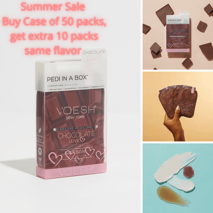VOESH Chocolate Love (Case of 50 packs + get extra 10 packs FREE same flavor) - Angelina Nail Supply NYC